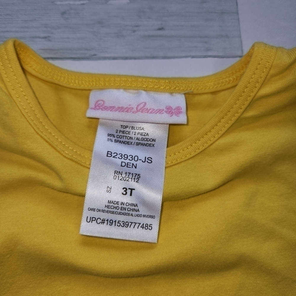 Bonnie Jean NWT 2 pc set Denim Dress and T-shirt 3T - Picture 6 of 8